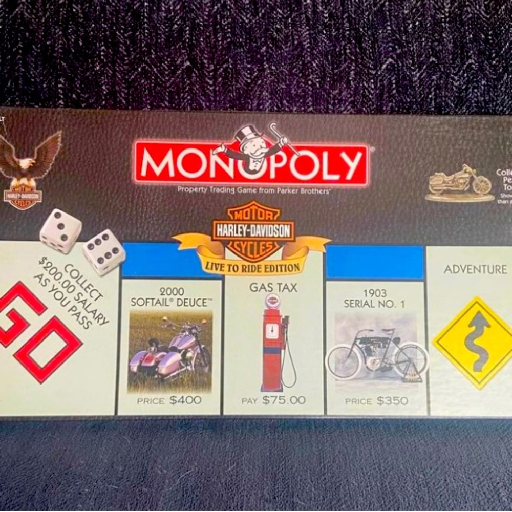 Harley Davidson collectors edition monopoly game